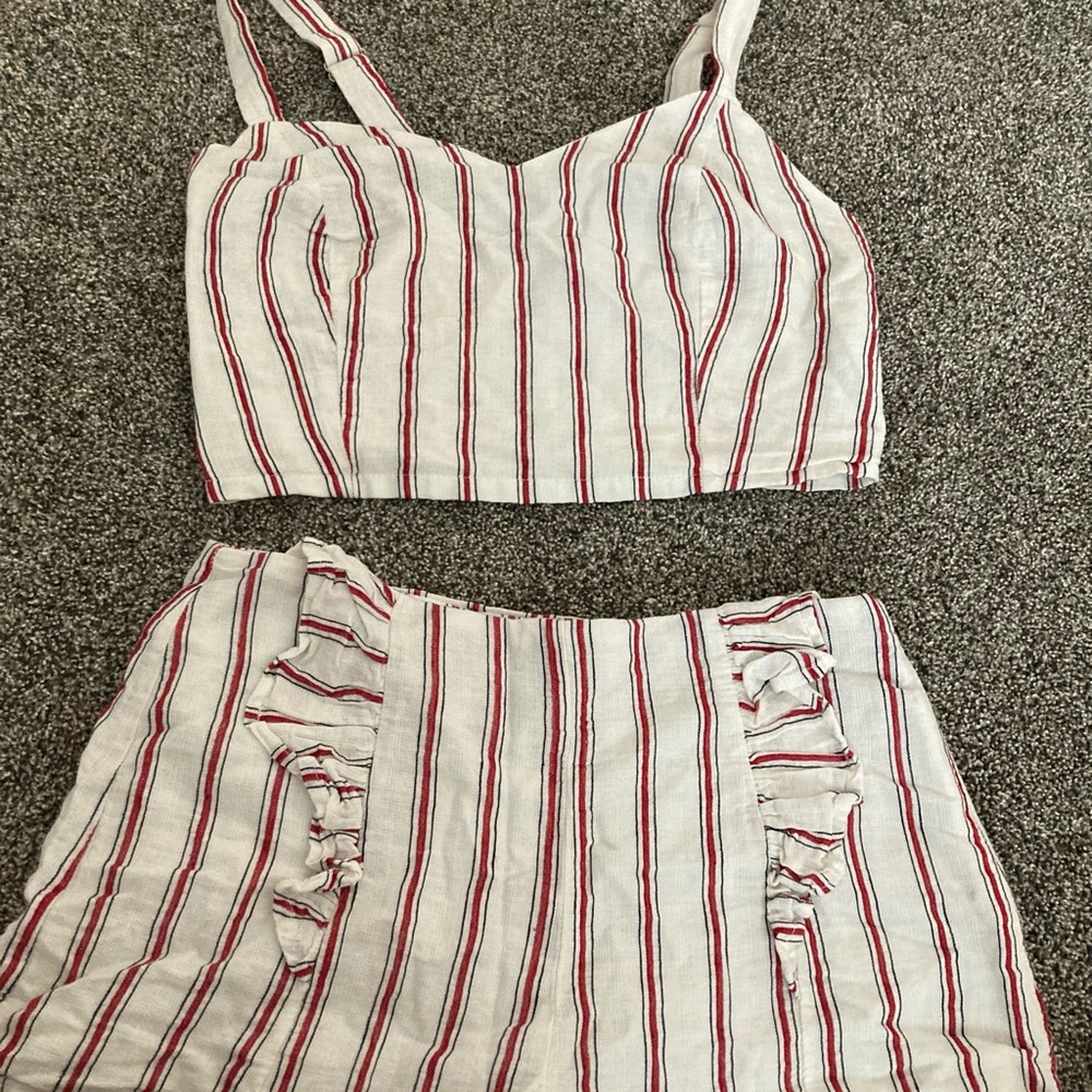 Size medium in both shorts and top